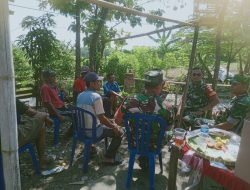 Babinsa dan Petani Dialog Harga Padi 