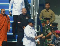 Penyambutan Kedatangan Presiden RI dan Presiden Prancis  di Bandara Yogyakarta International Airport Kulon Progo