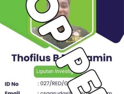 Stop PERS Thofilus B benyamin Wartawan Garudasiber.net