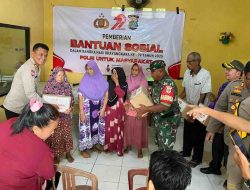 Bakti Sosial Polres Tangerang Selatan dalam Rangka Hari Bhayangkara, Berikan 50 Paket Sembako