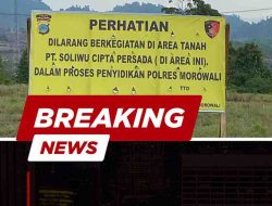 Masyarakat Pertanyakan Pemasangan Spanduk Pelarangan Berkegiatan, Berlogo Polri Pada Lahan yang Sengketa Perdata Tengah Berjalan