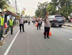 Sinergitas Polres Madiun bersama TNI Siagakan Ratusan Personel Jaga Kondusifitas Satu Suro