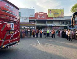 Polresta Pati Amankan Penjemputan Jamaah Haji Kloter Soc-53 dengan 251 Persone