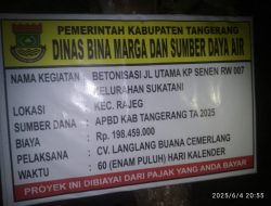 Diduga Pekerjaan Betonisasi Jl.Utama Kampung Senen RT 02/ RW 07 Kelurahan Sukatani , Disinyalir Abaikan K3 