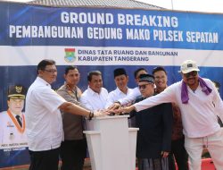 Polsek Sepatan Segera Miliki Gedung Baru, Kapolres dan Bupati Tangerang Lakukan Peletakan Batu Pertama