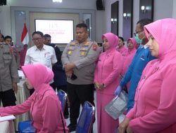 Donor Darah Sambut Hari Bhayangkara ke-79, Polres Pasuruan Libatkan 100 Peserta