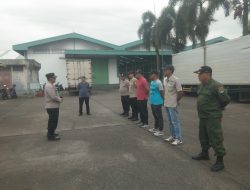 Personel Polsek Panongan Laksanakan Apel Pengamanan Aksi Unjuk Rasa Lanjutan PT. BSM
