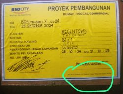 Diduga Bangunan Tanpa Izin PBG di Kabupaten Tangerang, Satpol PP Diminta Bertindak Tegas