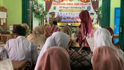 Membangun Budaya Tertib Lalulintas Sejak Dini, Satlantas Polresta Pati Gelar Sosialisasi Keselamatan di SD Negeri O3 Gembong