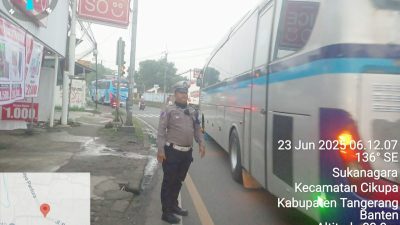 Satlantas Polresta Tangerang Siaga di Titik Rawan, Dukung Kelancaran dan Keselamatan Lalu Lintas