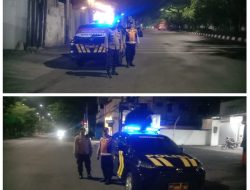 Malam 1 Suro, Polsek Tambaksari Birukan Jalan Raya Jaga Kondusifitas Kamtibmas