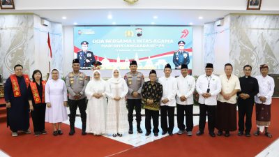 Peringatan Hari Bhayangkara ke-79, Polda Jateng Gelar Doa Bersama Lintas Agama Bersama Forkopimda dan FKUB se-Jawa Tengah