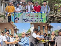 Antusias Warga Desa Gerowong Hadiri Peresmian Jalan