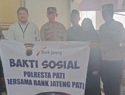 Polresta Pati Gandeng BPD Jateng Salurkan Bansos ke Pondok Pesantren Al Aziz