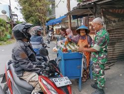 Babinsa Kratonan Motivasi Pelaku UMKM Pedagang Jamu Keliling 