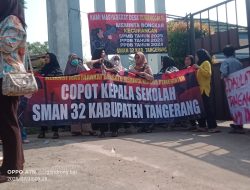 Warga dan LSM Geruduk SMAN 32 Kabupaten Tangerang, Tuntut Kepsek Dicopot karena Diduga Lakukan Kecurangan PPDB