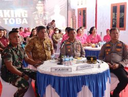 Wakapolres Toba Ikuti Zoom Meeting Ground Breaking Pembangunan 29 SPPG Pada Polres Jajaran Polda Sumut.