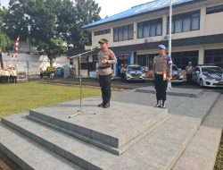 Giat Apel Gelar Pasukan Operasi Patuh samrat 2025 Polres Bitung.