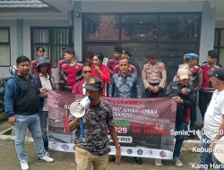 Aksi Damai Aliansi Masyarakat, Advokat, Lembaga dan Forum Media Banten Peduli Berjalan Kondusif di SMA Negeri 4 Cikupa