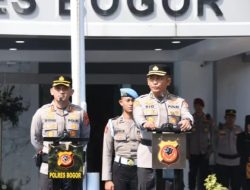 Polres Bogor Gelar Farewell Parade untuk AKBP Rio Wahyu Anggoro