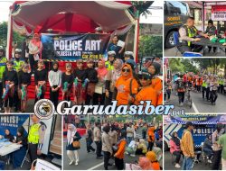 Polresta Pati Gelar Police Art dan Layanan Publik di Car Free Day