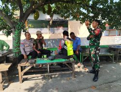 Ciptakan Kondusifitas Wilayah, Babinsa dan Bhabinkamtibmas Serengan Gelar Patroli Siang