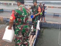 Babinsa Gali Potensi UMKM, Kunjungi Karamba Ikan Air Tawar untuk Pendataan dan Pembinaan   