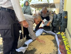 Wujudkan Kampus Hijau, Ratusan Calon Bintara Polri Dalami Ilmu Pertanian di SPN Polda Jatim