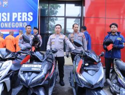 Polres Bojonegoro Berhasil Ungkap Sindikat Curanmor, Lima Tersangka Diamankan