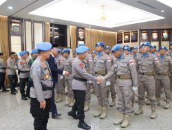 Kapolri Lepas Satgas FPU 7 MINUSCA dalam Misi Perdamaian PBB di Afrika Tengah