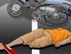 Pengendara Supra x Tewas di Tempat Setelah Menghantam Ekor Truk.
