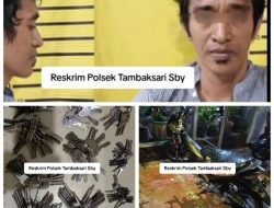 Bobol Rumah Bermodal Puluhan Kunci Palsu, Pemuda Diringkus Unit Reskrim Polsek Tambaksari Surabaya