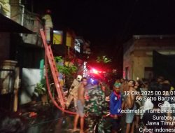 Rumah di Jalan Setro Baru XI Di Lalap Si Jago Merah