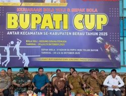 Volly ball dan sepak bola Bupati Cup 2025 13 kacamatan, Beradu Ajang bergengsi,PBVSI siap lahirkan Atlet Muda kabupaten Berau