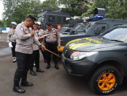 Pastikan Kelaikan untuk Optimalisasi Pengamanan, Kapolresta Tangerang Cek Kendaraan Dinas