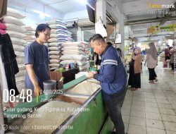 Unit Krimsus Satreskrim Polresta Tangerang Cek Harga Beras di Pasar Tradisional dan Ritel