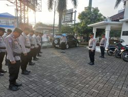 Polsek Cikupa Gelar Apel Pengamanan Kunjungan Wakil Presiden RI Gibran Rakabuming Raka di Mauk