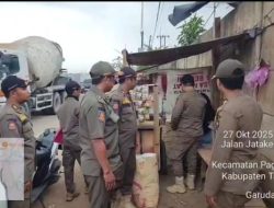 Satpol PP Kabupaten Tangerang Layangkan Surat Peringatan III untuk Bangunan Liar di Jalan Raya Jatake