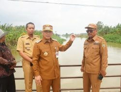 Bupati Pati Tinjau Penanganan Banjir di Sungai JU II dan Jembatan Kalironggo