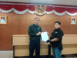 DPD DKI Jakarta Asosiasi Keluarga Pers Indonesia (AKPERSI) Serahkan Berkas Izin Tanda Daftar ke Kesbangpol