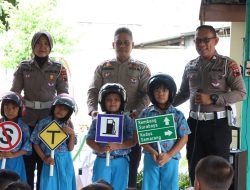 Bangun Kesadaran Sejak Kecil, Satlantas Pati Edukasi Murid TK Bhayangkari soal Keselamatan Jalan