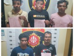 5 Pelaku Tindak Kekerasan di Desa Sinar Sabungan Diamakan Satreskrim Polres Toba
