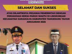 Camat Sukamulya Ucapkan Selamat atas Pelantikan PPPK Paruh Waktu