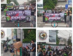 Bonek Bonita Surabaya Utara Gelar Aksi Peduli Bencana di Simpang Empat Jalan Kedung Cowek