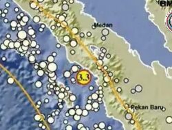 Gempa M 3,3 Getarkan Barat Daya Sibolga, BMKG Tegaskan Tidak Ada Dampak Namun Warga Diminta Tetap Waspada