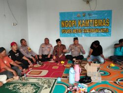 Duduk Bersama Warga Lewat Ngopi Kamtibmas, Kapolsek Jatiuwung Sampaikan Pesan Kamtibmas