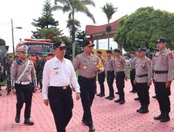 Apel Operasi Lilin Toba 2025, 187 Personel Gabungan Siap Amankan dan Kelancaran Nataru di Kabupaten Toba