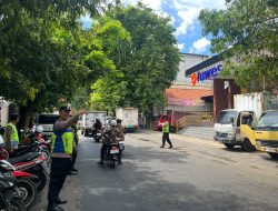 Hadirkan Rasa Aman di Hari Libur, Personel Subsatgas Pam Keramaian Kepolisian Pati Sisir Titik Vital