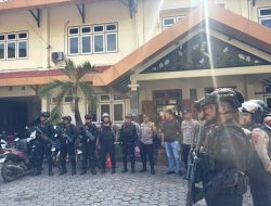 Wujudkan Nataru Aman, Personel Satgas II Preventif Polresta Pati Sisir Jalan Protokol hingga Perbankan