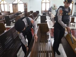 Jelang Puncak Natal, Polres Pelabuhan Tanjung Perak Sterilisasi Gereja di Wilayah Surabaya Utara